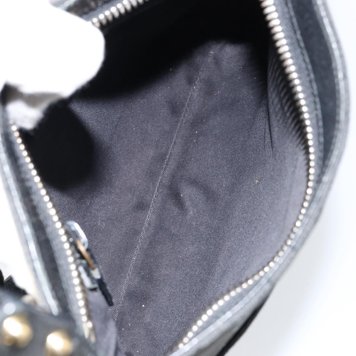 Gucci Vintage Shoulder Bag Monogram Canvas Black Canvas Shoulder Bag Bag (Pre-Owned)