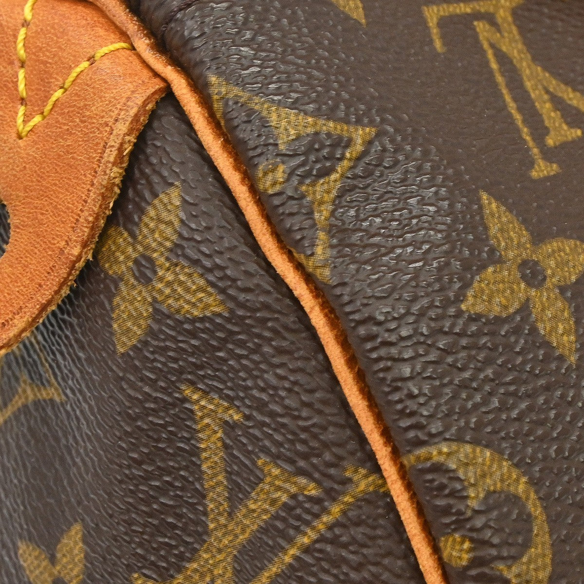 Louis Vuitton Speedy Handbag Monogram Canvas Brown Canvas Handbag (Pre-Owned)