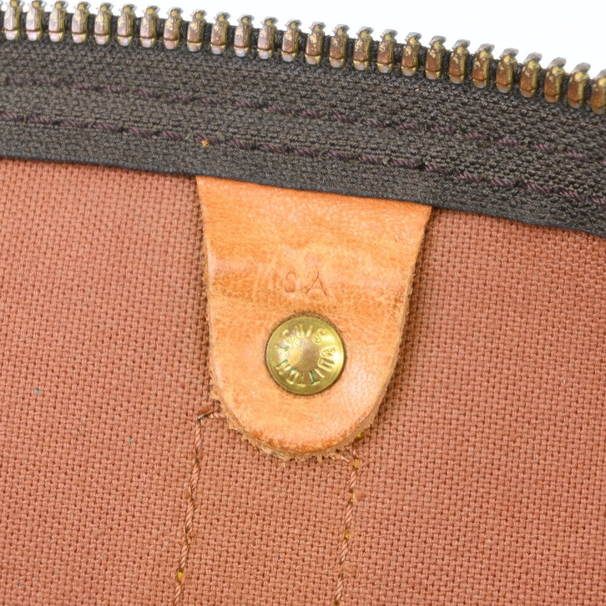 Louis Vuitton Keepall Bag Monogram Canvas Brown Canvas Travel Bag Bag (Pre-Owned)