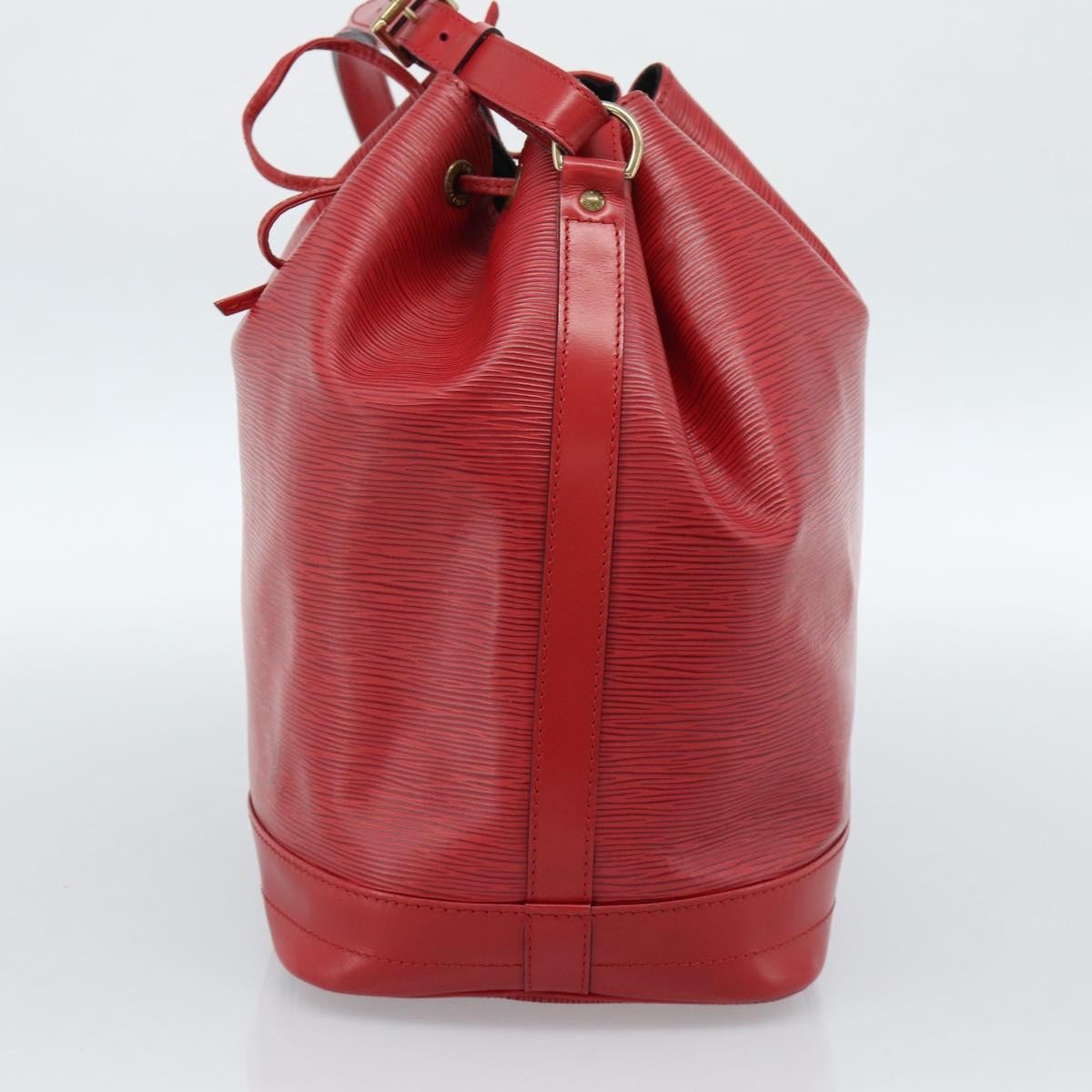 Louis Vuitton Petit Noe Nm Handbag Epi Leather Red Leather Shoulder Bag Bag (Pre-Owned)