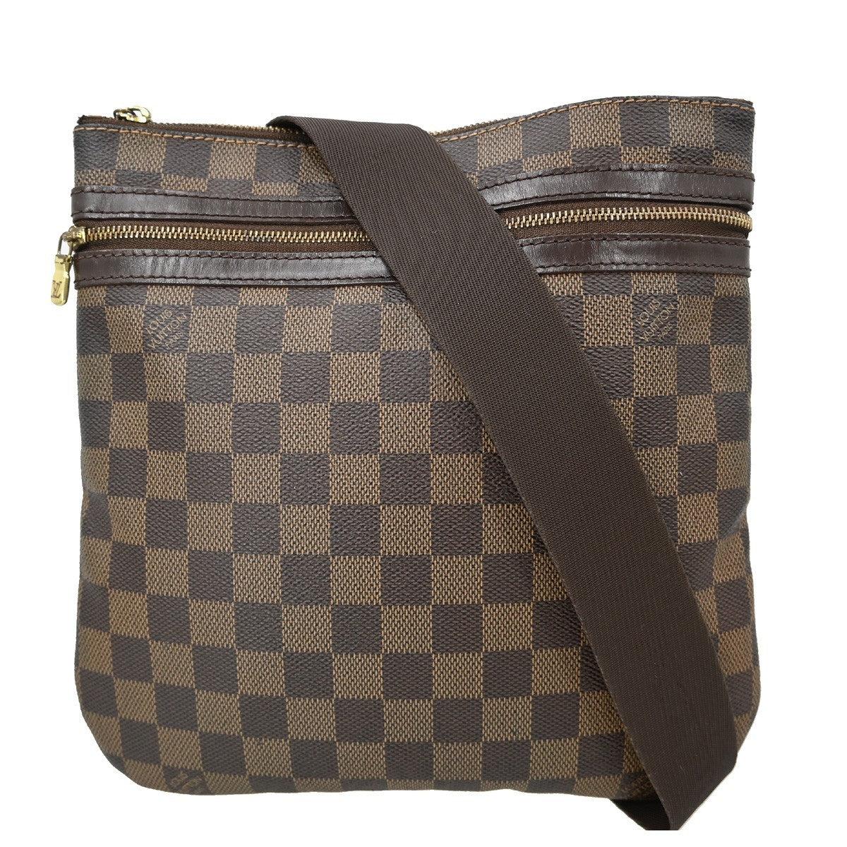 Louis Vuitton Bosphore Pochette Damier Brown Canvas Shoulder Bag Bag (Pre-Owned)