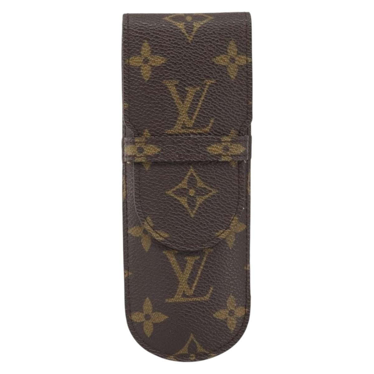 Louis Vuitton Etui À Stylo Canvas Brown Canvas Clutche & Pouche Bag (Pre-Owned)