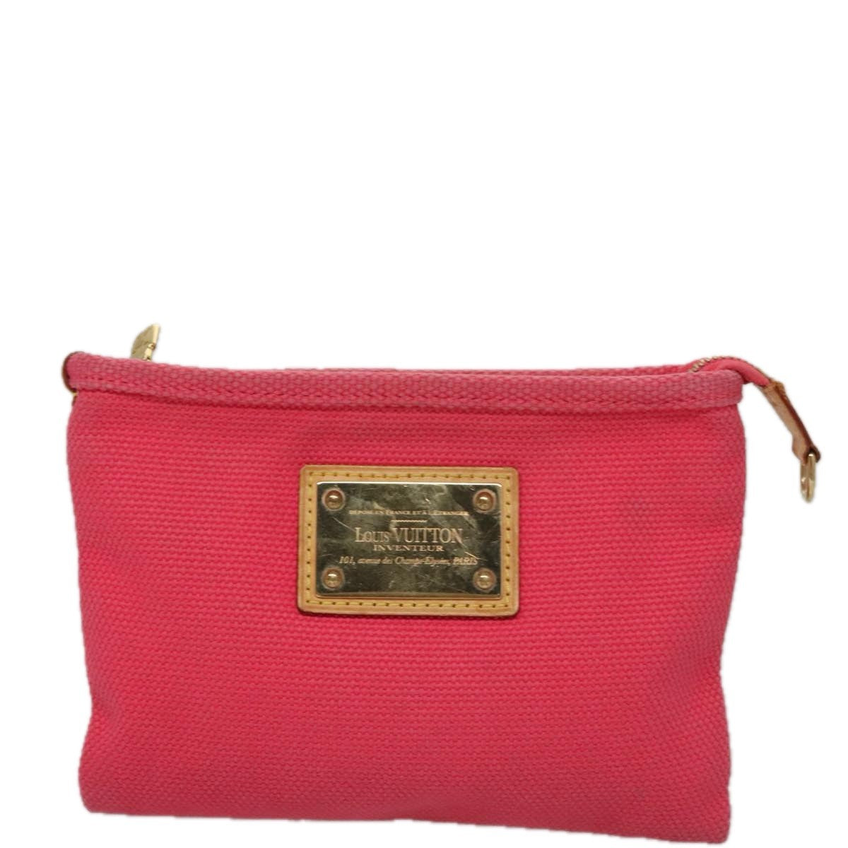 Louis Vuitton Antigua Pouch Canvas Pink Canvas Clutche & Pouche Bag (Pre-Owned)