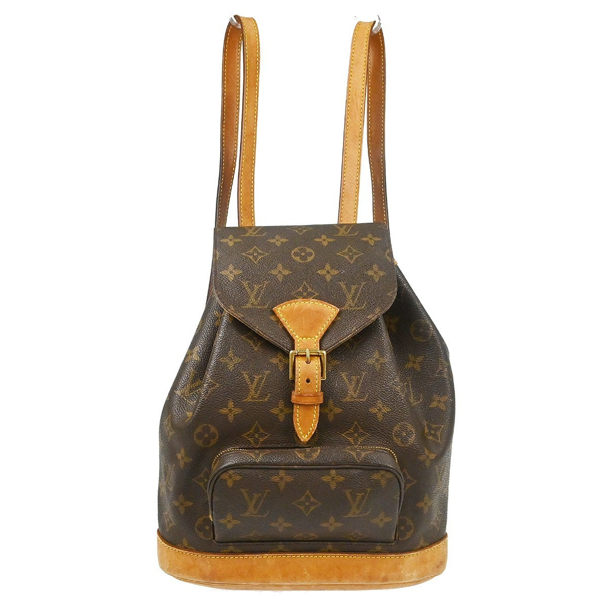 Louis Vuitton Vintage Montsouris Backpack Monogram Canvas Brown Canvas Backpack Bag (Pre-Owned)