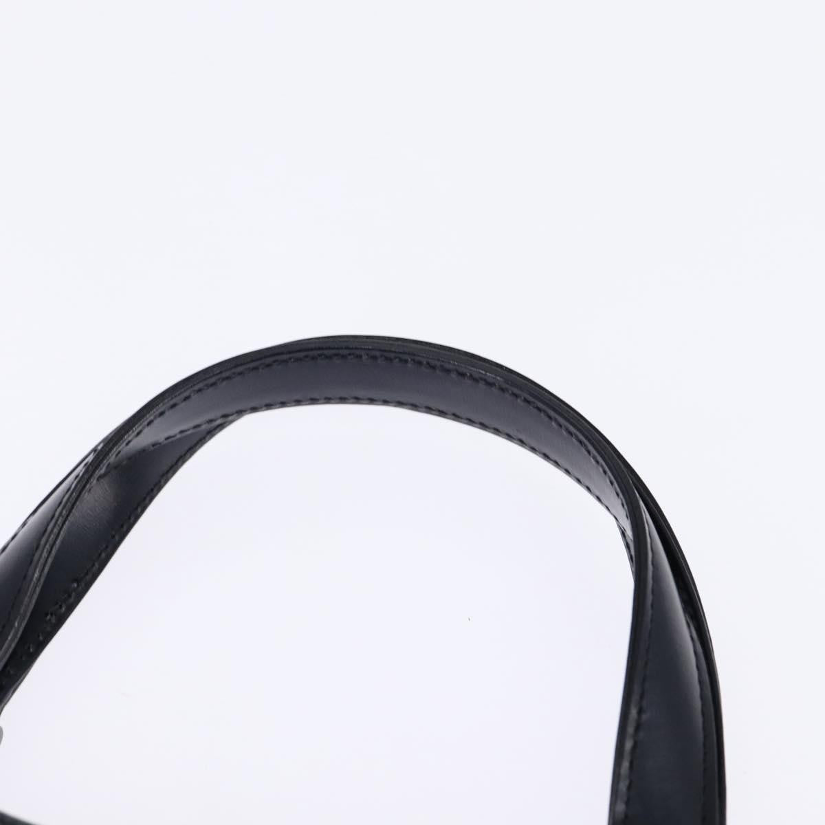 Givenchy Vintage 4G Handbag Leather Navy Leather Handbag (Pre-Owned)