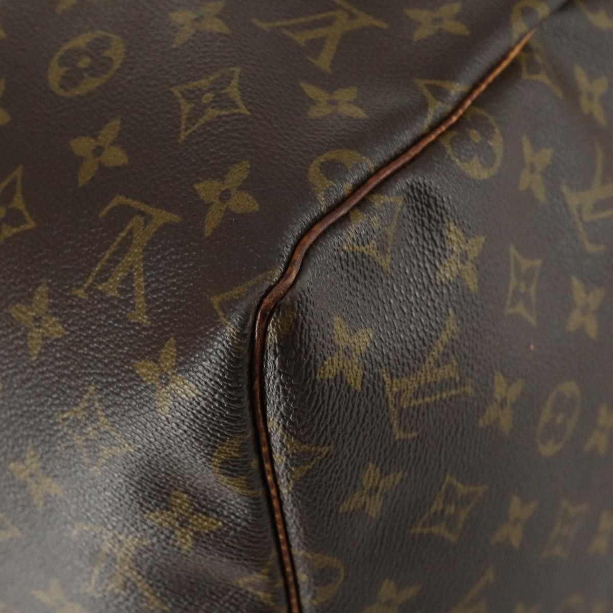 Louis Vuitton Keepall Bag Monogram Canvas Brown Canvas Travel Bag Bag (Pre-Owned)