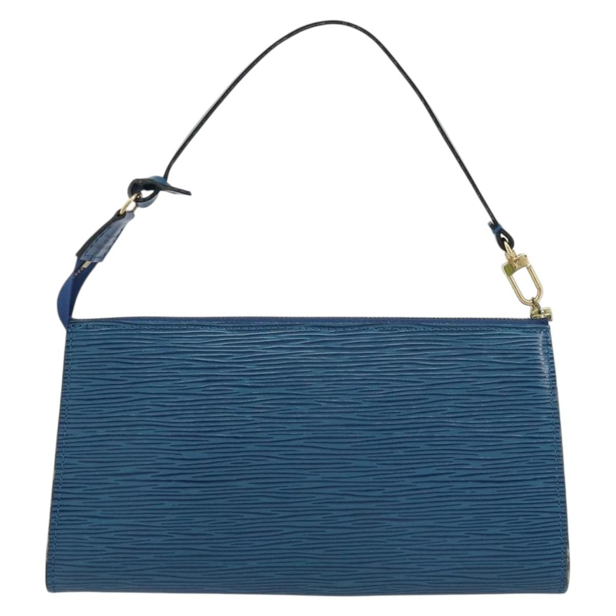 Louis Vuitton Pochette Accessoires Epi Leather Blue Leather Clutche & Pouche Bag (Pre-Owned)