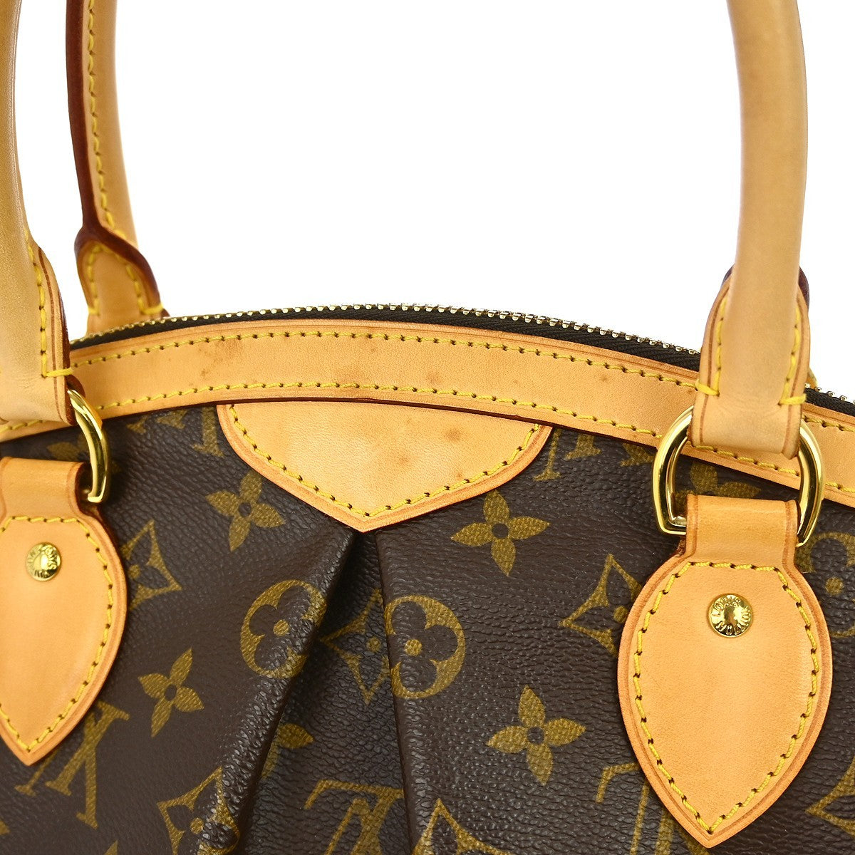 Louis Vuitton Tivoli Handbag Monogram Canvas Brown Canvas Handbag (Pre-Owned)