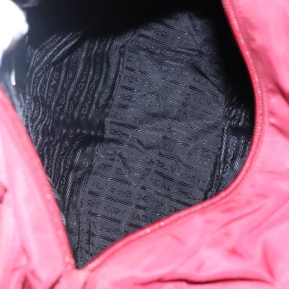 Prada Vintage Zip Tote Tessuto Red Nylon Tote Bag Bag (Pre-Owned)