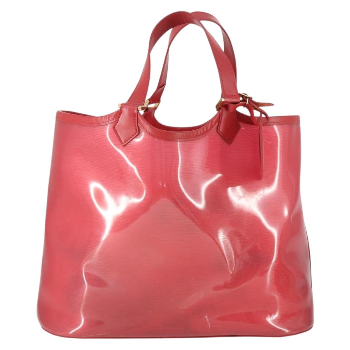 Louis Vuitton Plage Lagoon Bay Handbag Vinyl Epi Leather Red Plastic Tote Bag Bag (Pre-Owned)