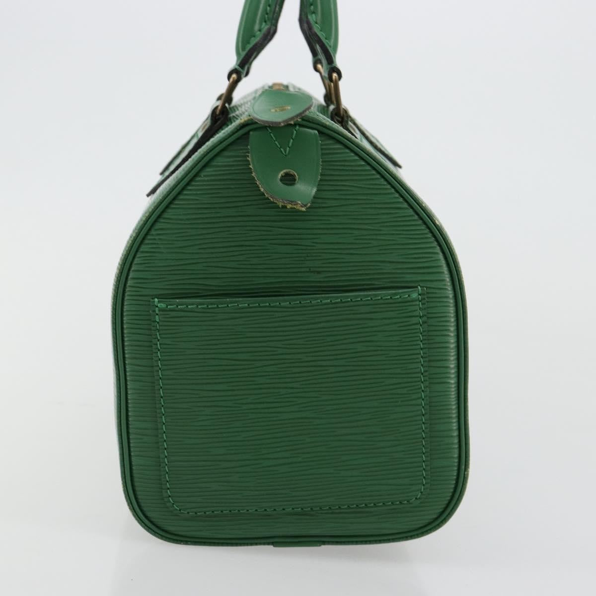 Louis Vuitton Speedy Handbag Epi Leather Green Leather Handbag (Pre-Owned)