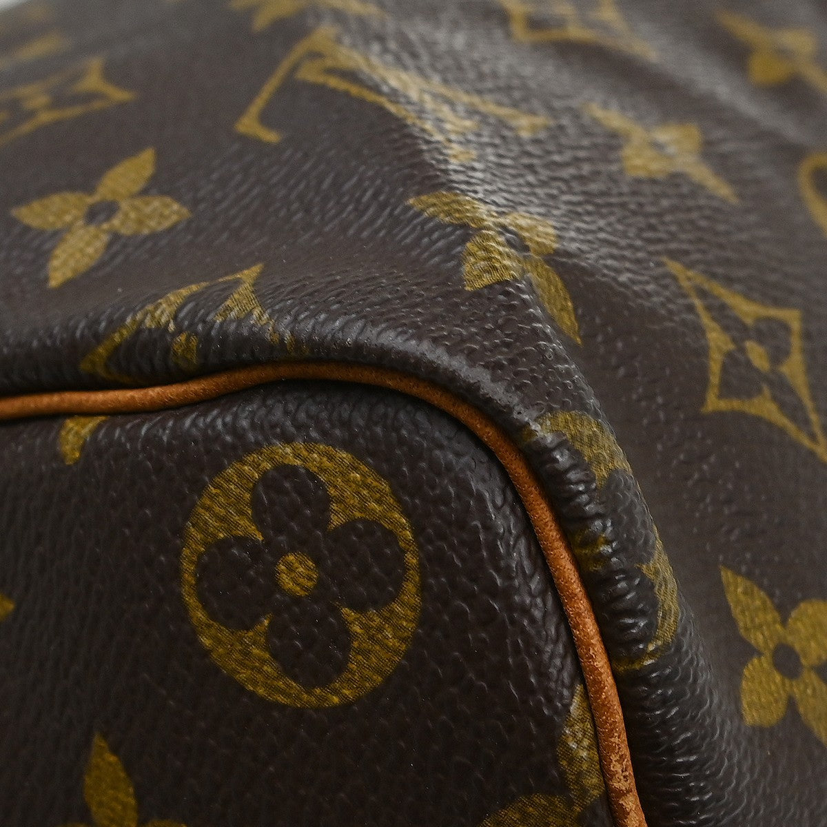 Louis Vuitton Speedy Handbag Monogram Canvas Brown Canvas Handbag (Pre-Owned)