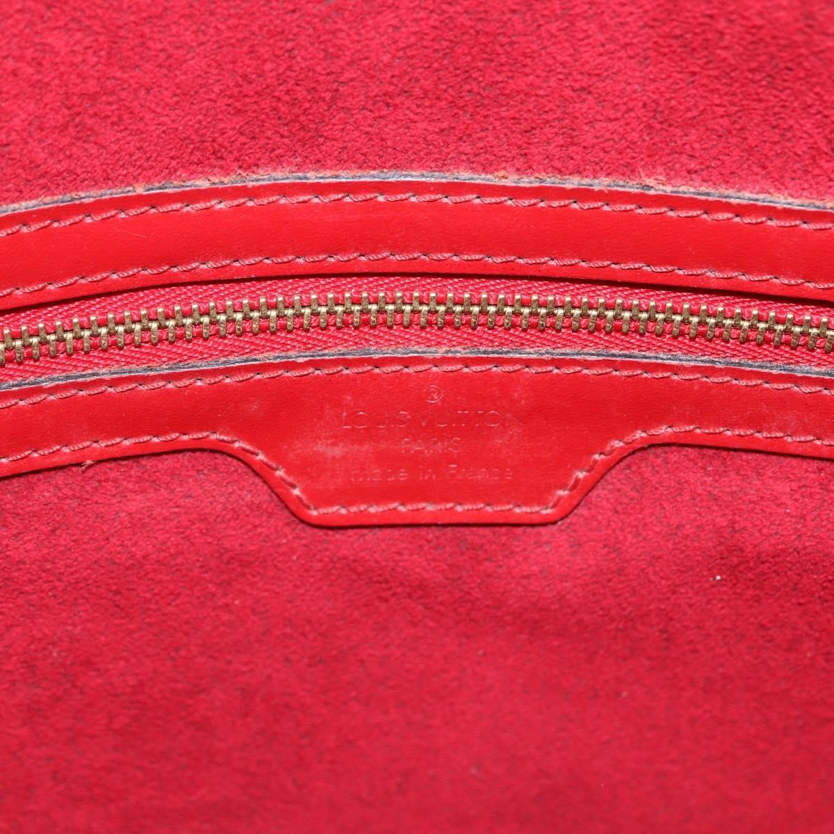 Louis Vuitton Lussac Handbag Epi Leather Red Leather Shoulder Bag Bag (Pre-Owned)