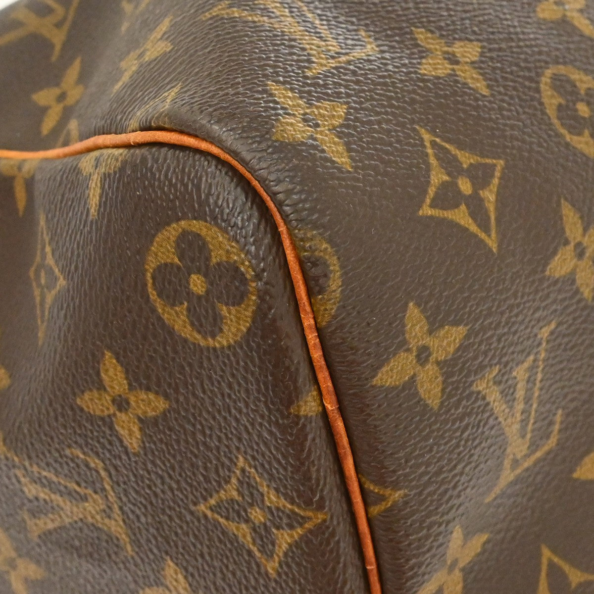 Louis Vuitton Keepall Bag Monogram Canvas Brown Canvas Travel Bag Bag (Pre-Owned)