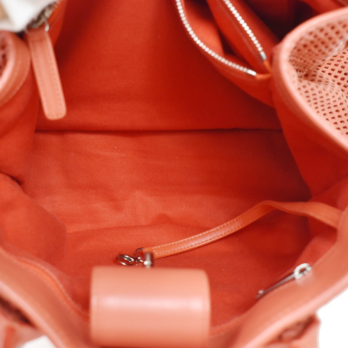 Chanel French Riviera Tote Quilted Caviar Pink Leather Handbag (Pre-Owned)