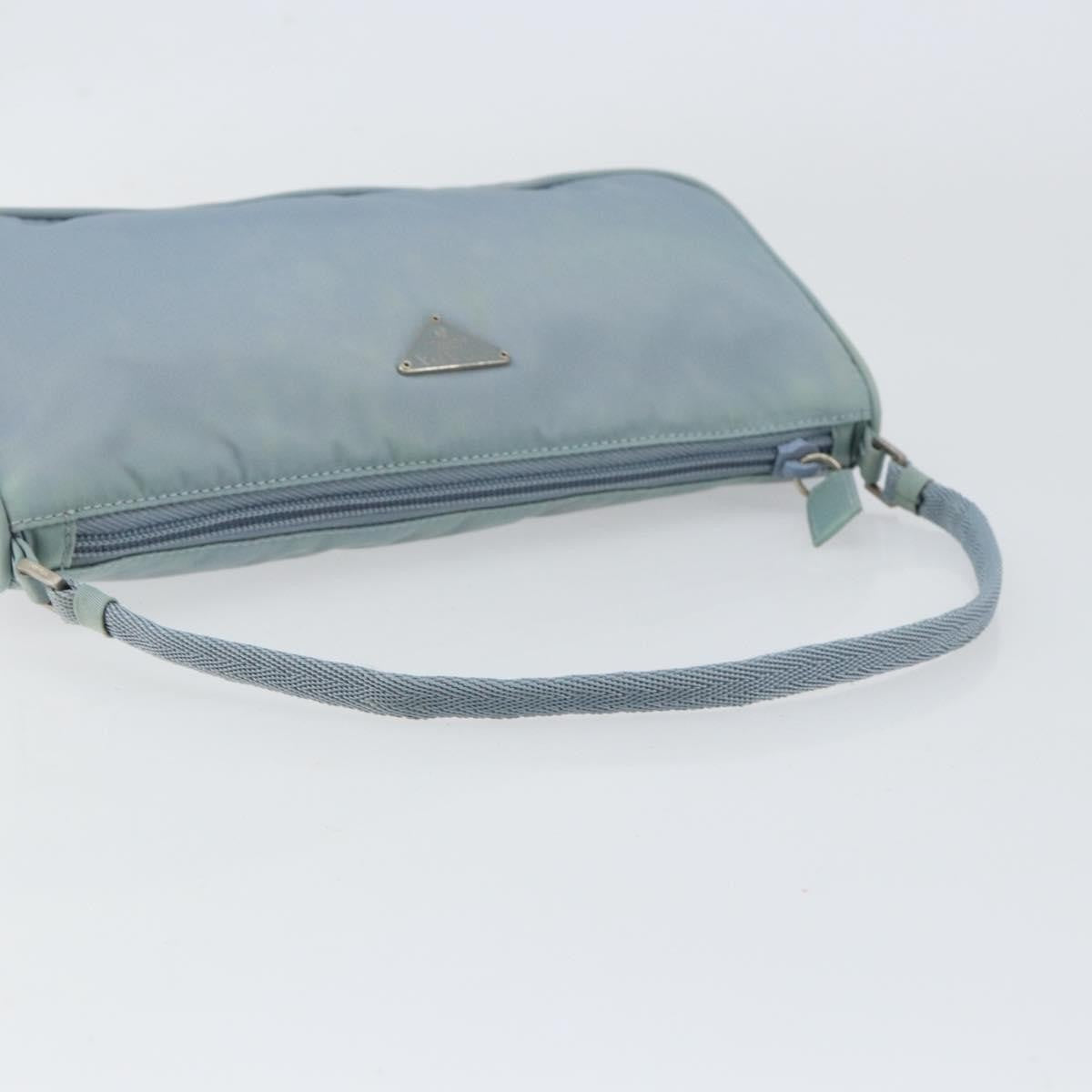 Prada Pochette Shoulder Bag Tessuto Blue Nylon Clutche & Pouche Bag (Pre-Owned)