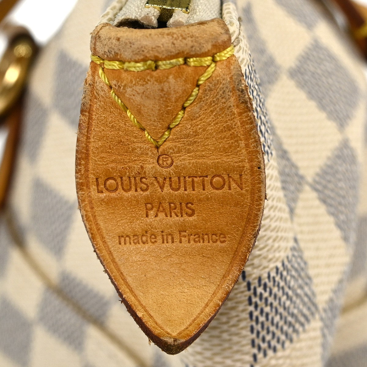 Louis Vuitton Totally Handbag Damier Azur White Canvas Tote Bag Bag (Pre-Owned)