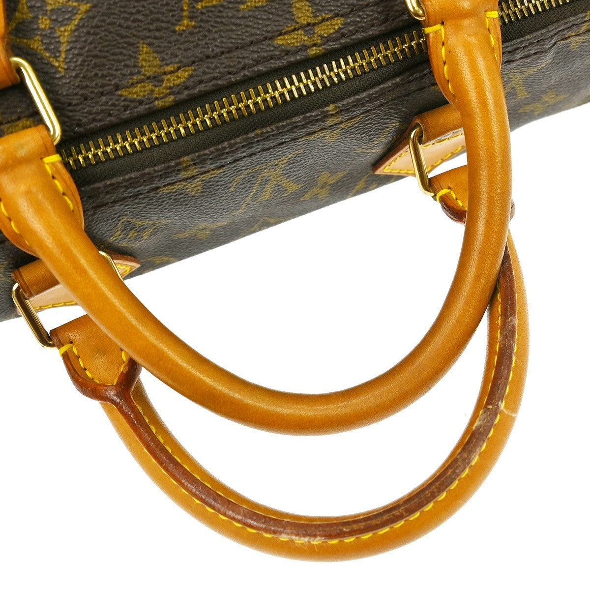 Louis Vuitton Speedy Handbag Monogram Canvas Brown Canvas Handbag (Pre-Owned)