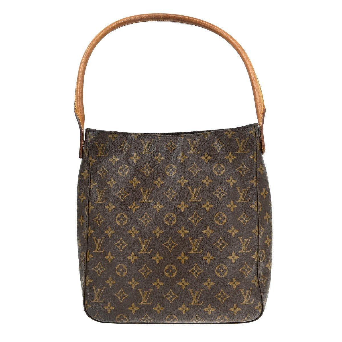 Louis Vuitton Monogram Looping Handbag Monogram Canvas Brown Canvas Shoulder Bag Bag (Pre-Owned)