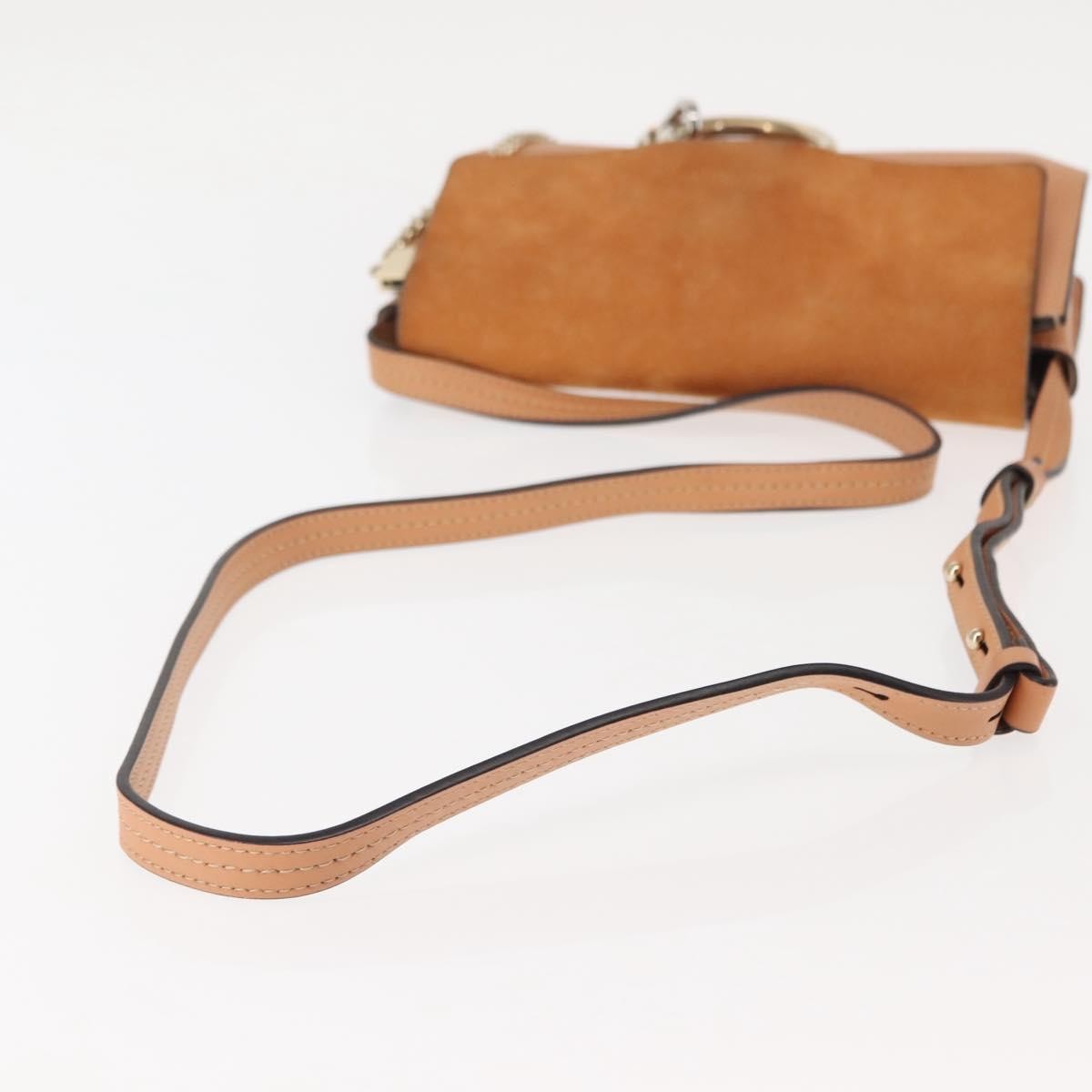 Chloe Faye Shoulder Bag Leather And Suede Beige Leather Bag (Pre-Owned)