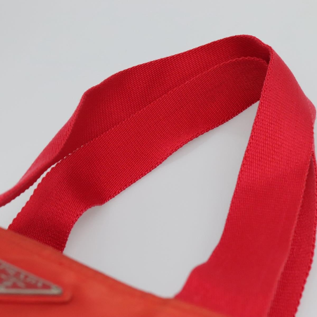 Prada Vintage Zip Tote Tessuto Red Nylon Tote Bag Bag (Pre-Owned)