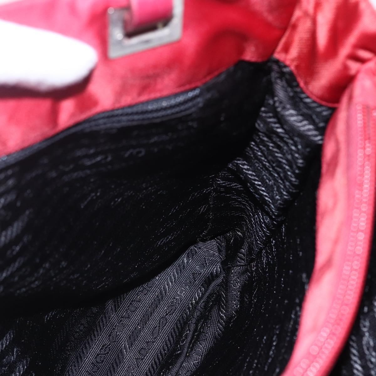 Prada Vintage Tote Tessuto Red Nylon Tote Bag Bag (Pre-Owned)