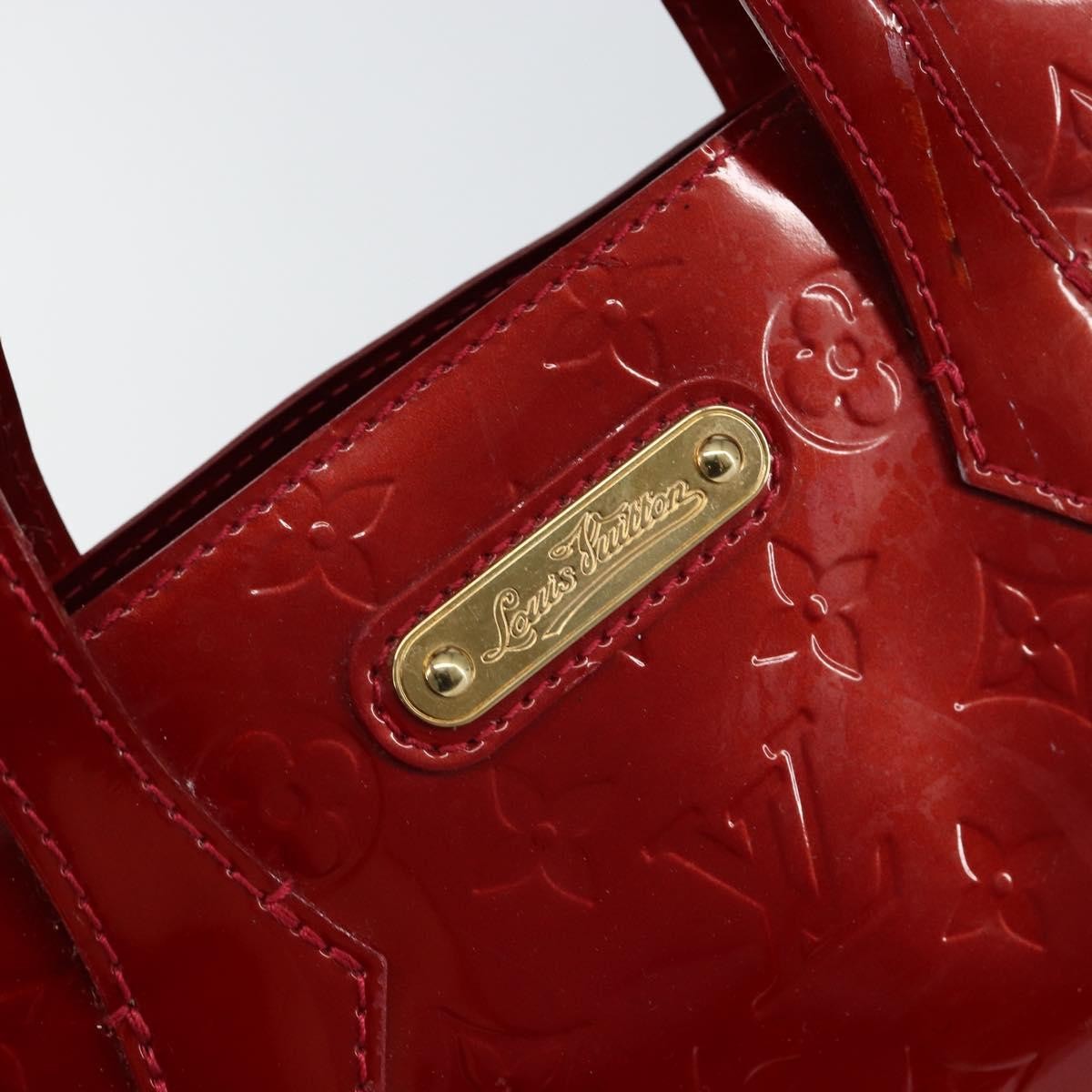 Louis Vuitton Wilshire Handbag Monogram Vernis Red Patent_Leather Handbag (Pre-Owned)