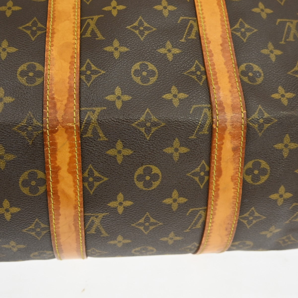 Louis Vuitton Keepall Bandouliere Bag Monogram Canvas Brown Canvas Travel Bag Bag (Pre-Owned)