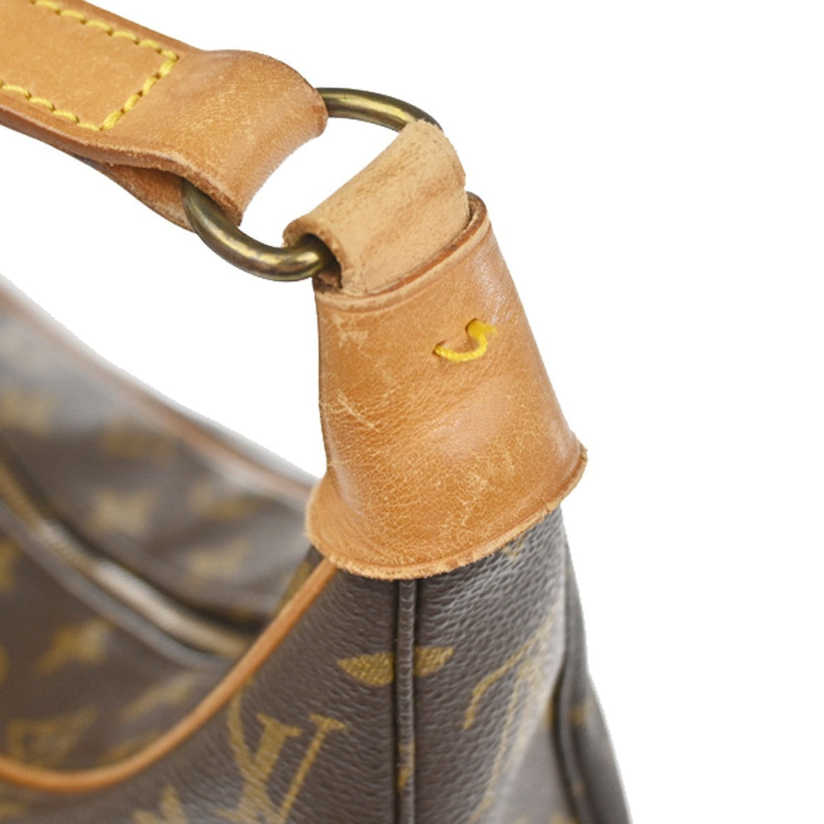 Louis Vuitton Boulogne Handbag Monogram Canvas Brown Canvas Shoulder Bag Bag (Pre-Owned)