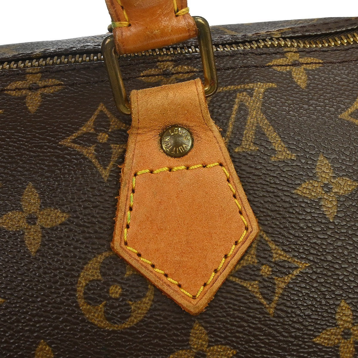 Louis Vuitton Speedy Handbag Monogram Canvas Brown Canvas Handbag (Pre-Owned)