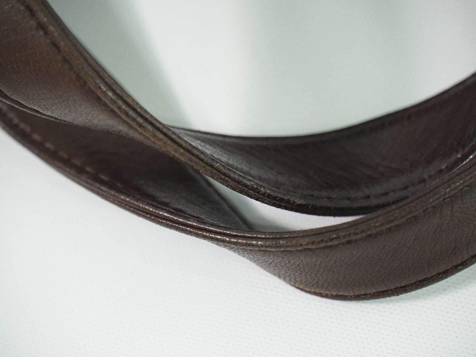Loewe Vintage Anagram Handbag Leather Brown Leather Handbag (Pre-Owned)
