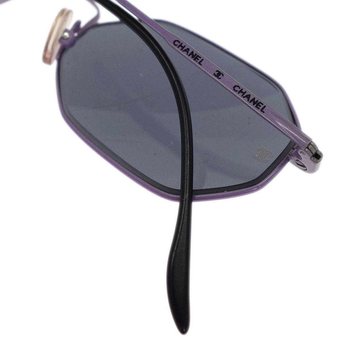 Chanel Chanel Logo Sunglasses Eye Wear Plastic Black Plastic Sunglasse Accessory (Pre-Owned)
