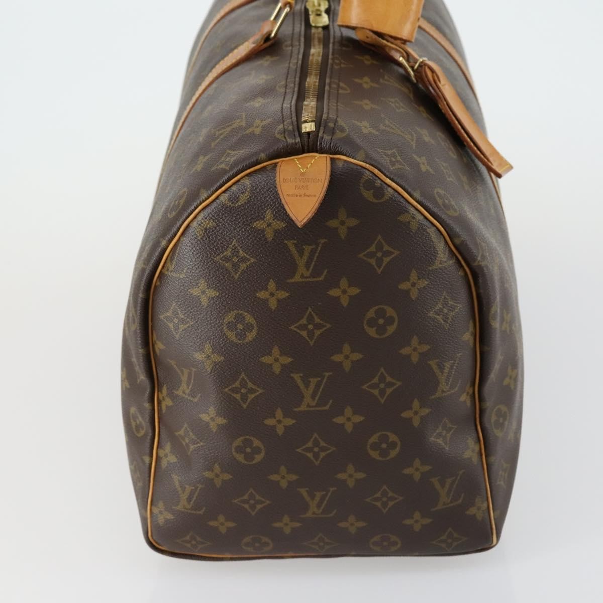 Louis Vuitton Keepall Bag Monogram Canvas Brown Canvas Travel Bag Bag (Pre-Owned)