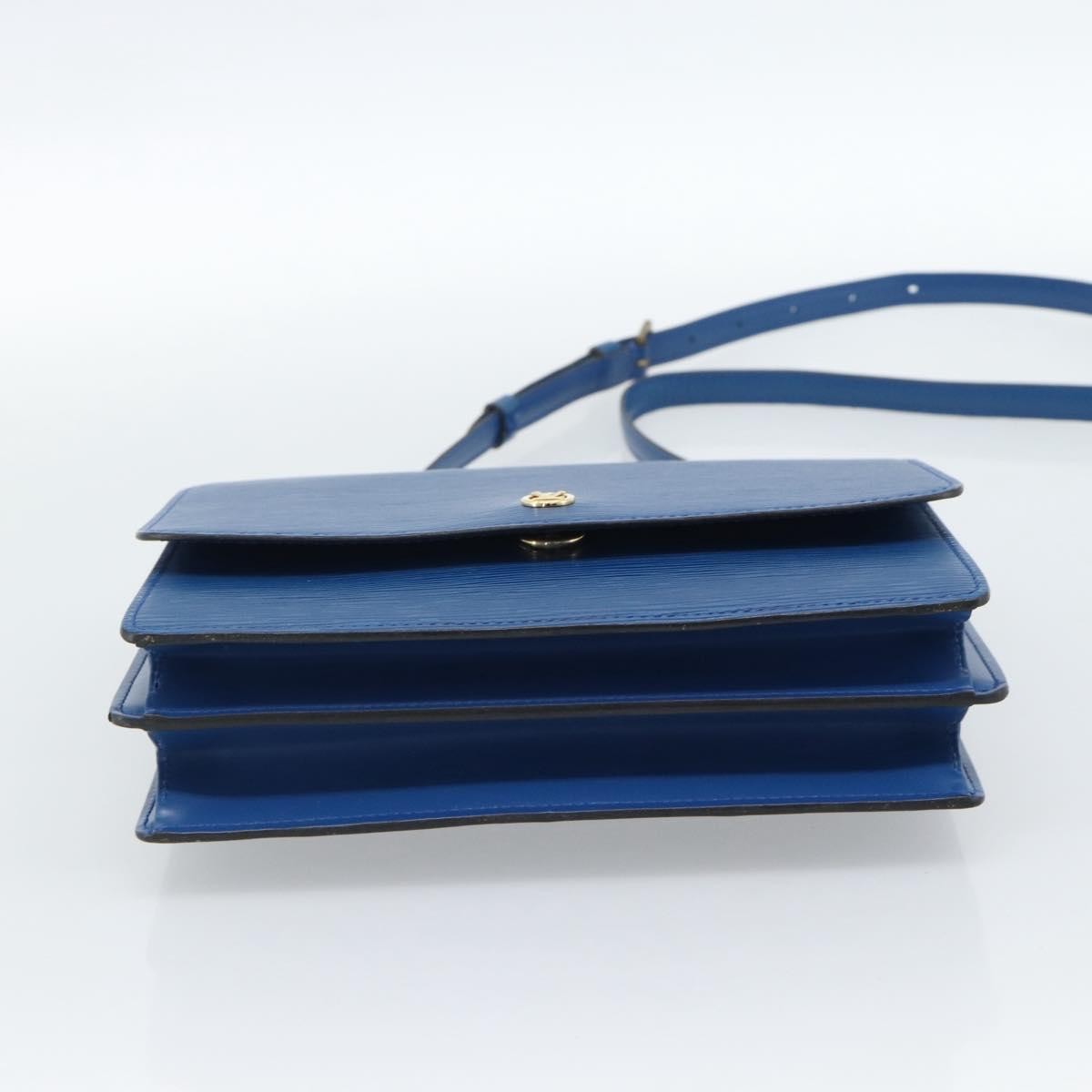 Louis Vuitton Grenelle Shoulder Bag Epi Leather Blue Leather Shoulder Bag Bag (Pre-Owned)