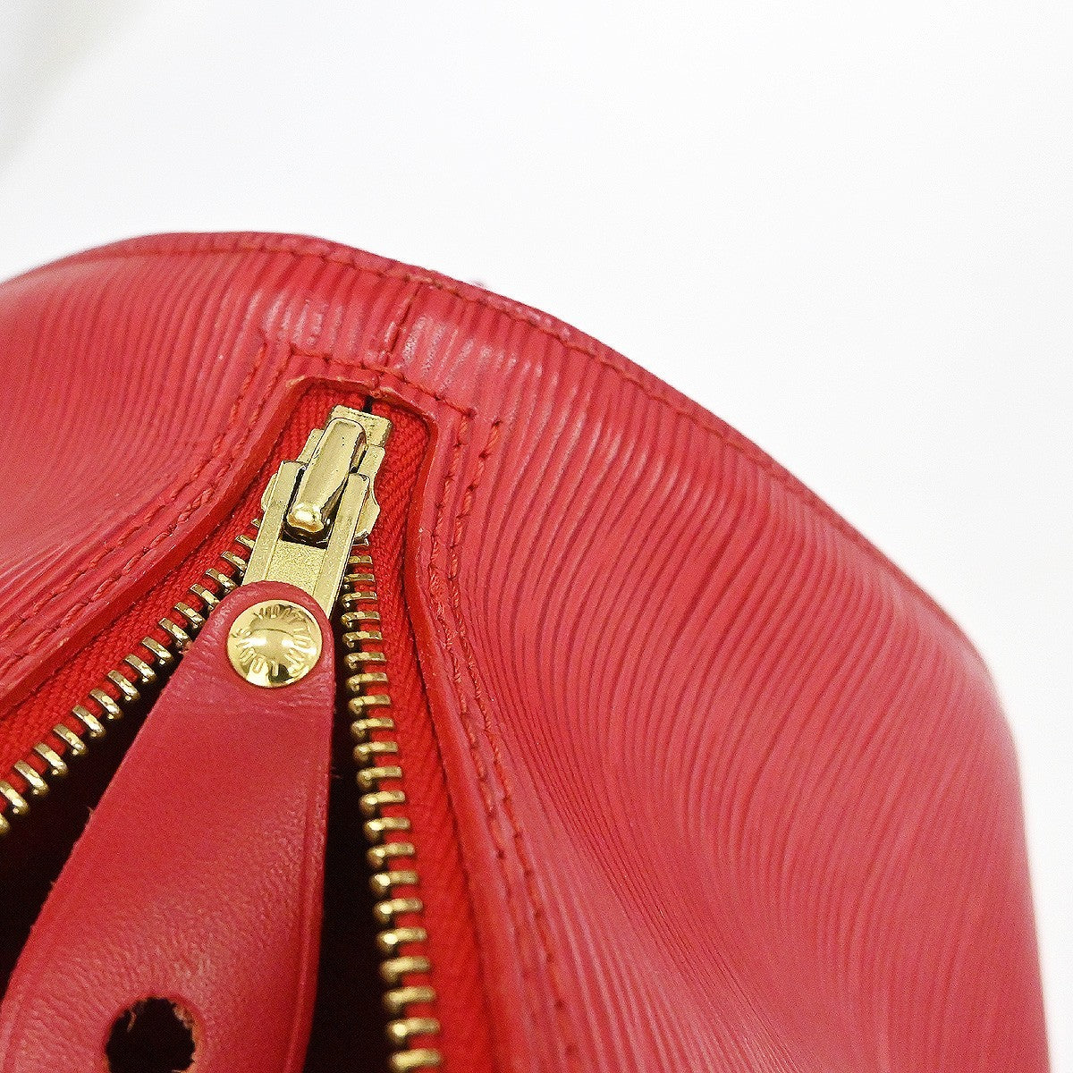 Louis Vuitton Speedy Handbag Epi Leather Red Leather Handbag (Pre-Owned)