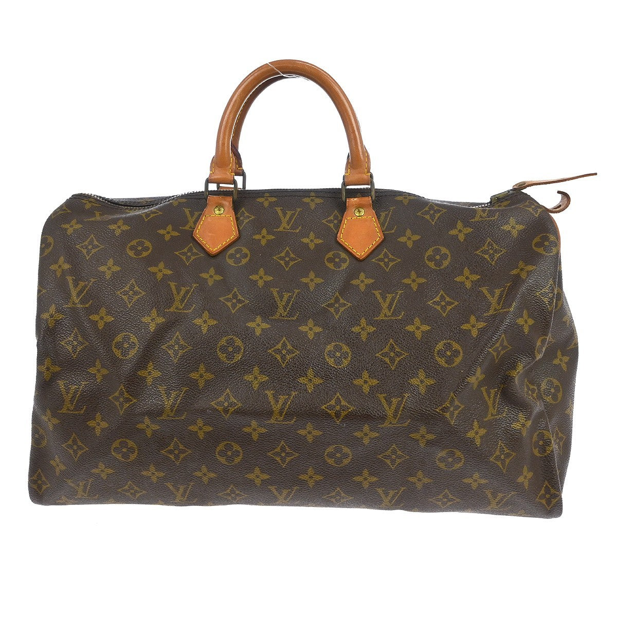Louis Vuitton Speedy Handbag Monogram Canvas Brown Canvas Handbag (Pre-Owned)