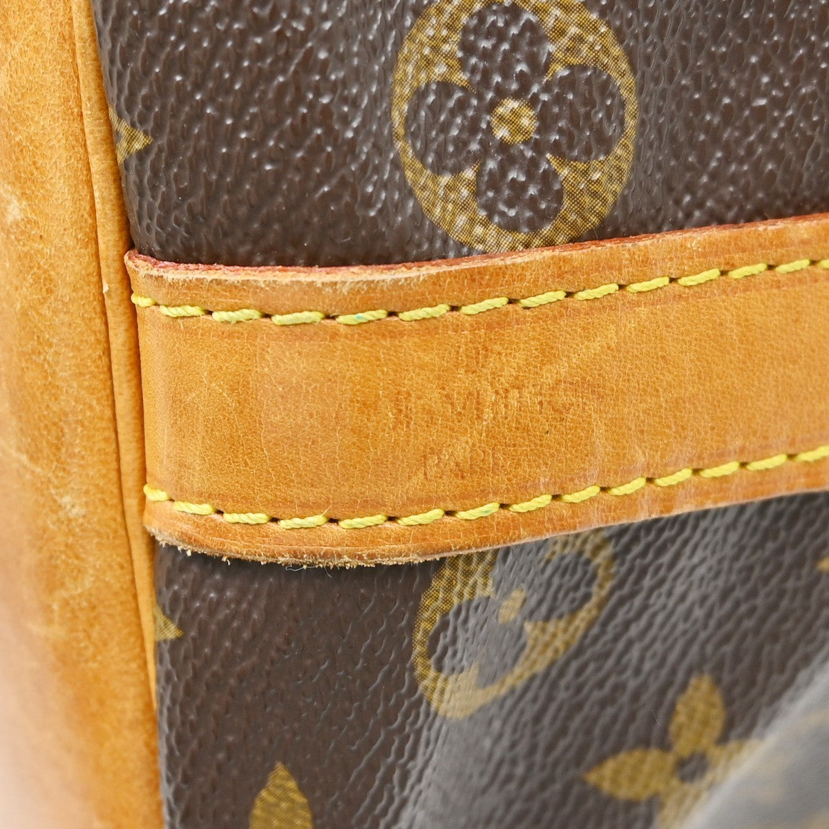 Louis Vuitton Petit Noe Handbag Monogram Canvas Brown Canvas Shoulder Bag Bag (Pre-Owned)