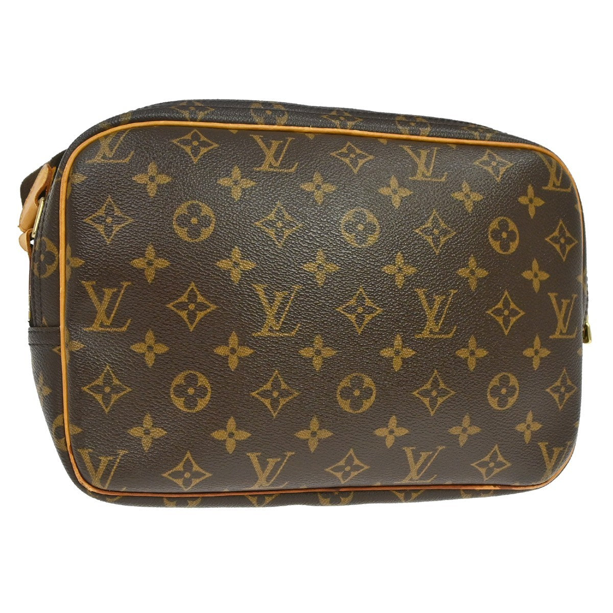 Louis Vuitton Reporter Bag Monogram Canvas Brown Canvas Shoulder Bag Bag (Pre-Owned)