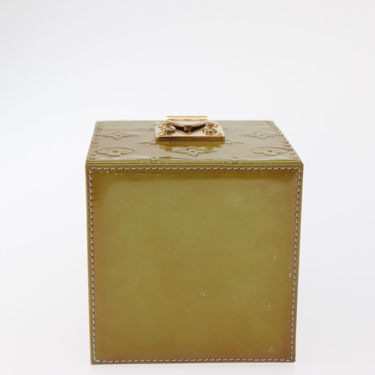 Louis Vuitton Bleecker Box Bag Monogram Vernis Green Patent_Leather Clutche & Pouche Bag (Pre-Owned)