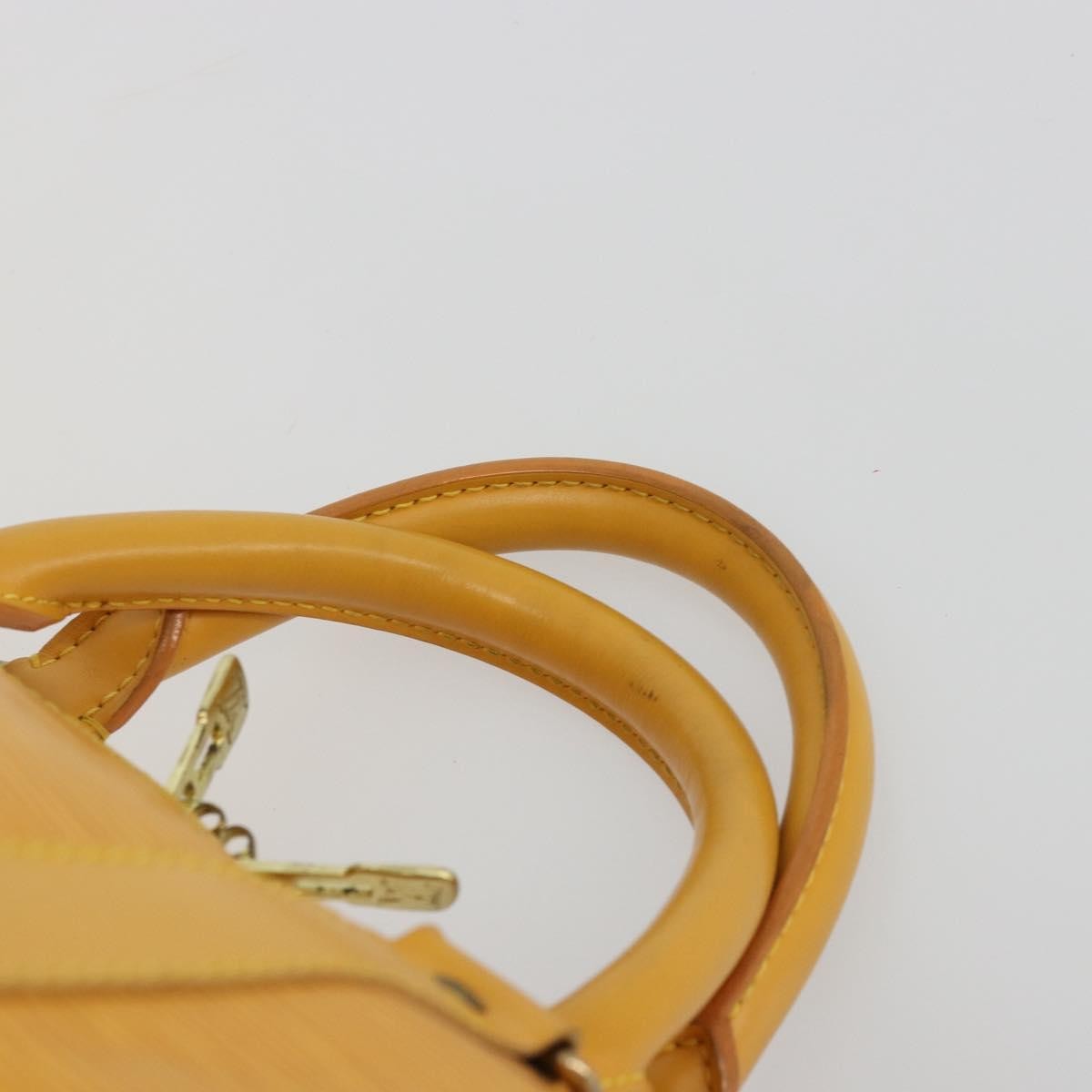 Louis Vuitton Keepall Bag Epi Leather Yellow Leather Travel Bag Bag (Pre-Owned)