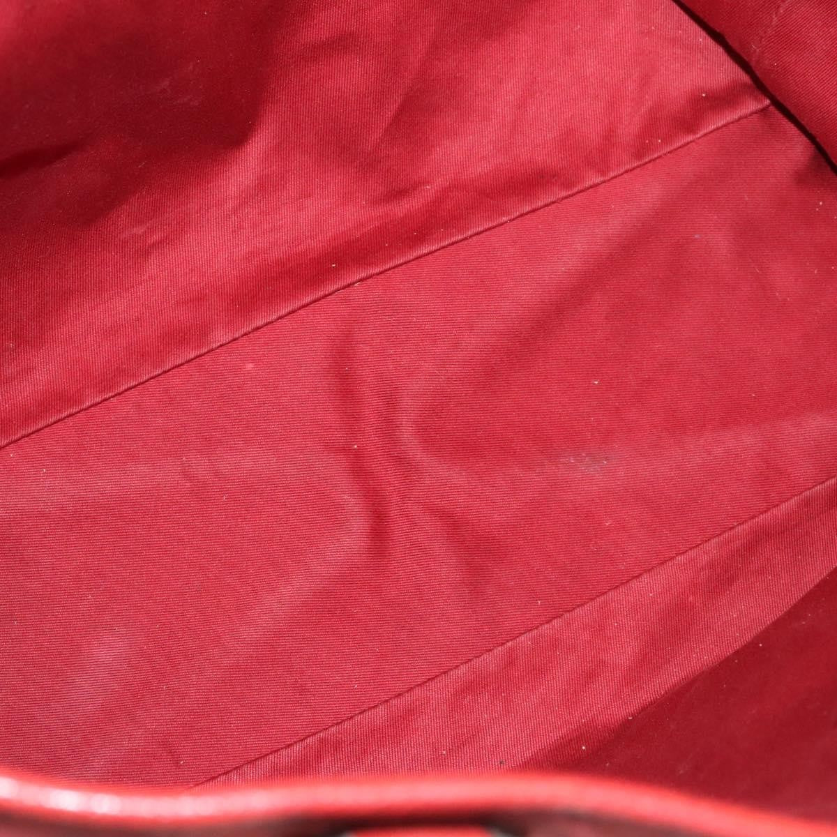 Gucci Vintage Open Tote Gg Canvas Red Canvas Tote Bag Bag (Pre-Owned)