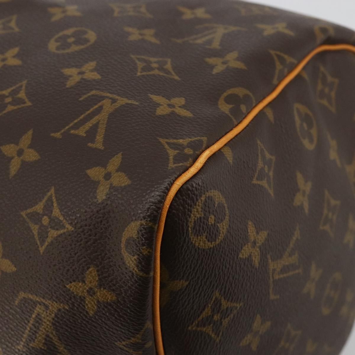 Louis Vuitton Speedy Handbag Monogram Canvas Brown Canvas Handbag (Pre-Owned)