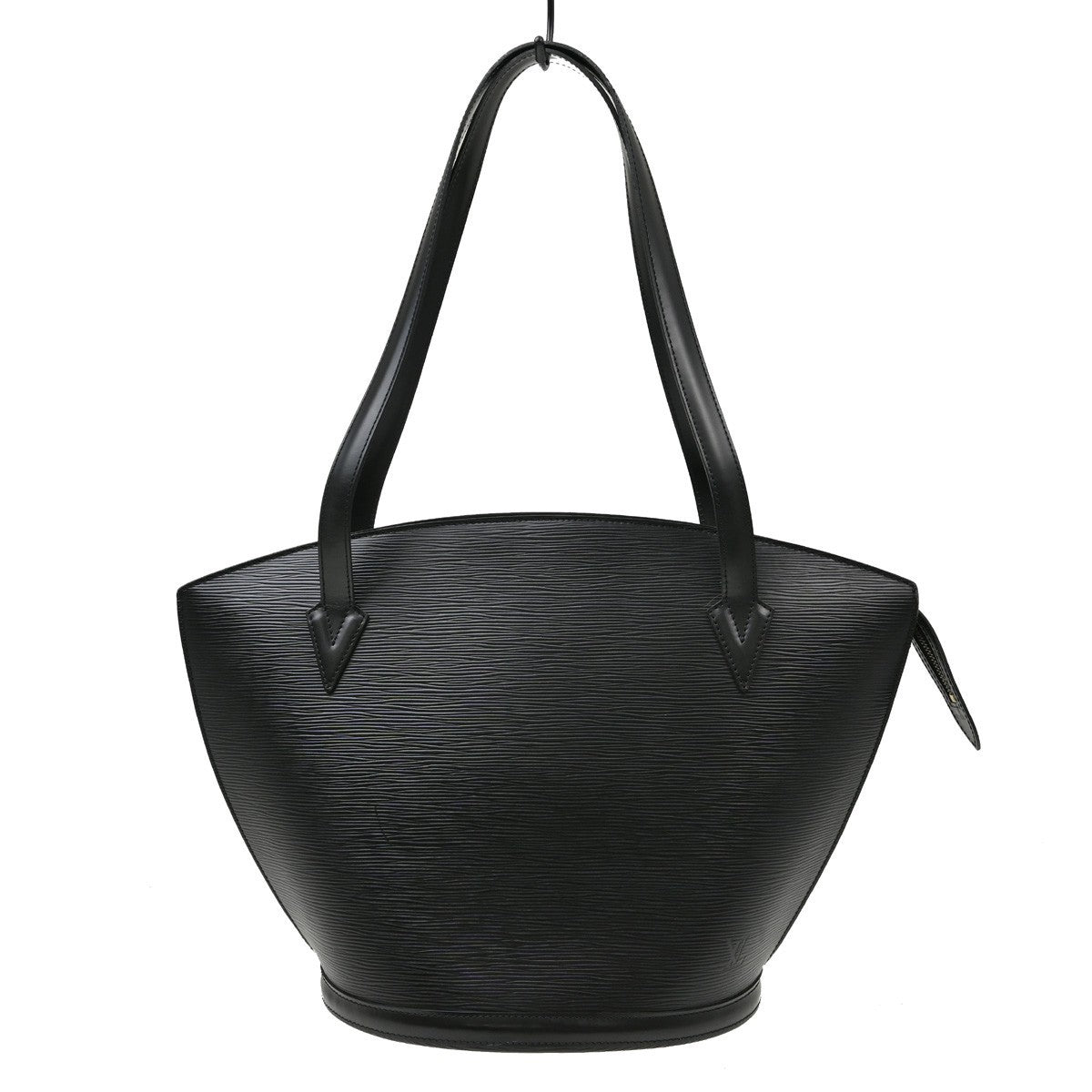 Louis Vuitton Saint Jacques Handbag Epi Leather Black Leather Tote Bag Bag (Pre-Owned)