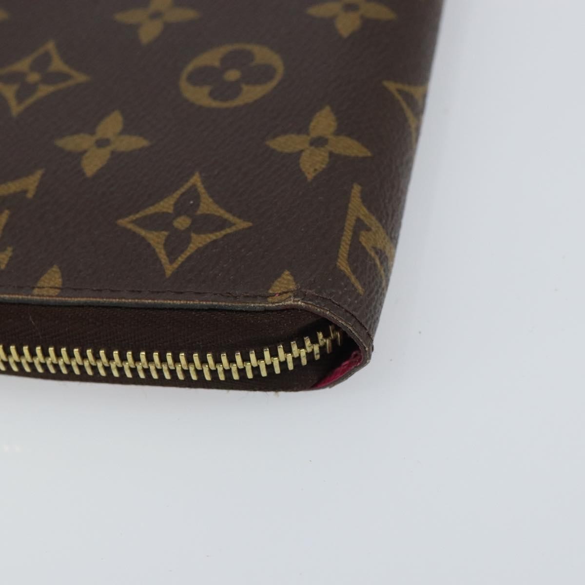 Louis Vuitton Zippy Wallet Canvas Brown Canvas Wallets Accessory (Pre-Owned)