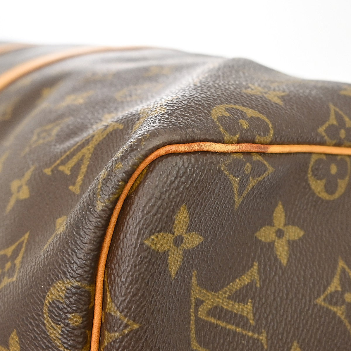 Louis Vuitton Keepall Bag Monogram Canvas Brown Canvas Travel Bag Bag (Pre-Owned)