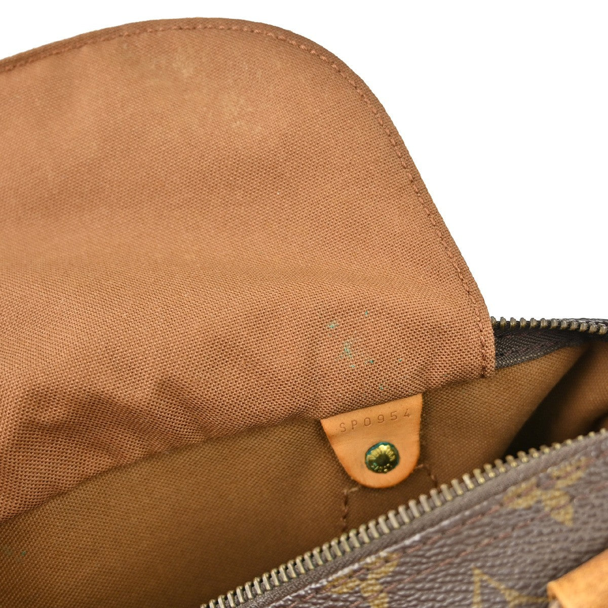 Louis Vuitton Speedy Handbag Monogram Canvas Brown Canvas Handbag (Pre-Owned)