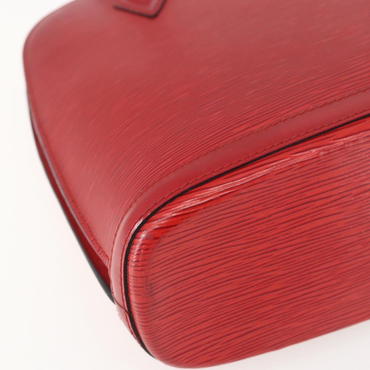 Louis Vuitton Lussac Handbag Epi Leather Red Leather Shoulder Bag Bag (Pre-Owned)