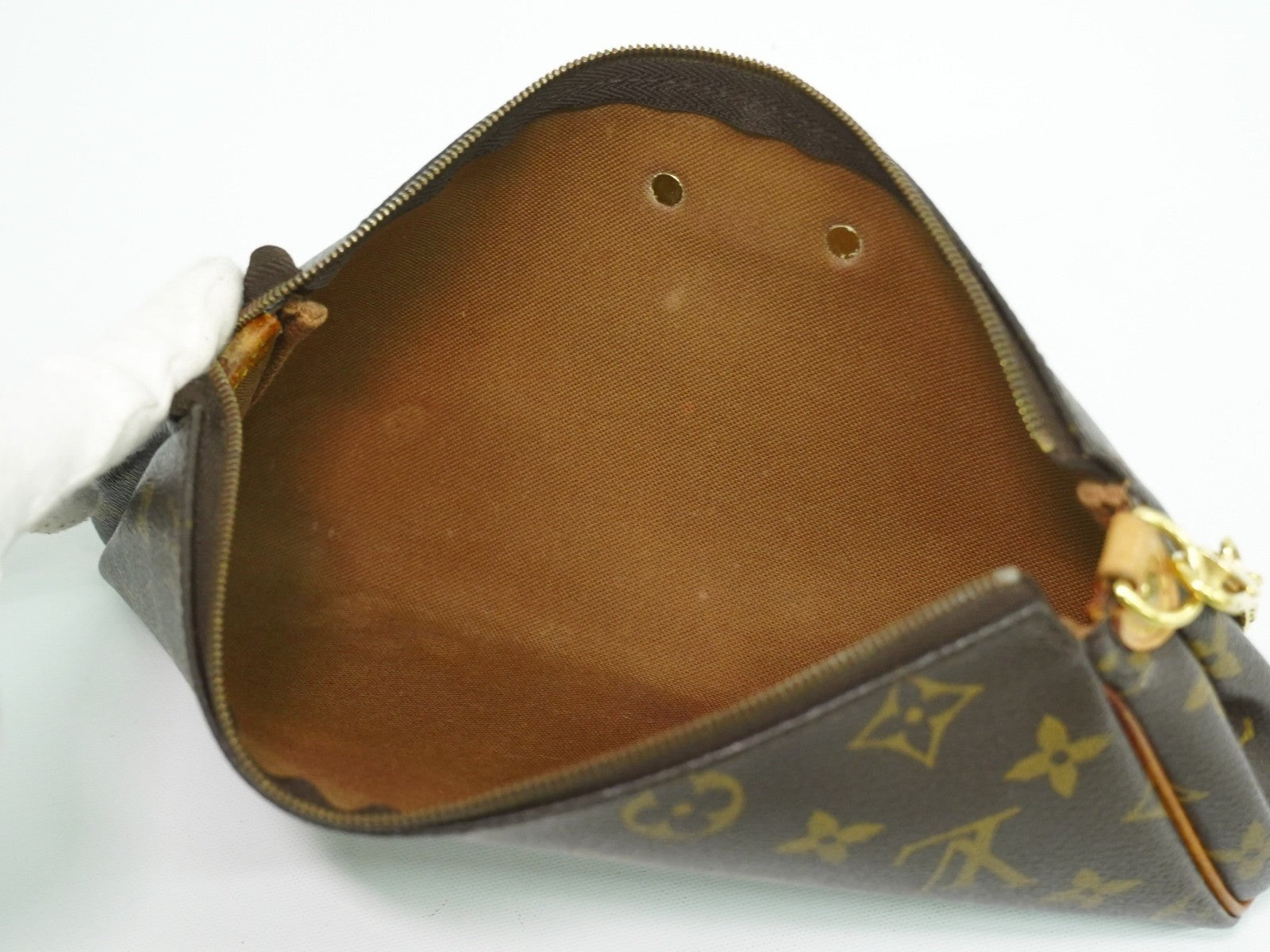 Louis Vuitton Eva Handbag Monogram Canvas Brown Canvas Clutche & Pouche Bag (Pre-Owned)