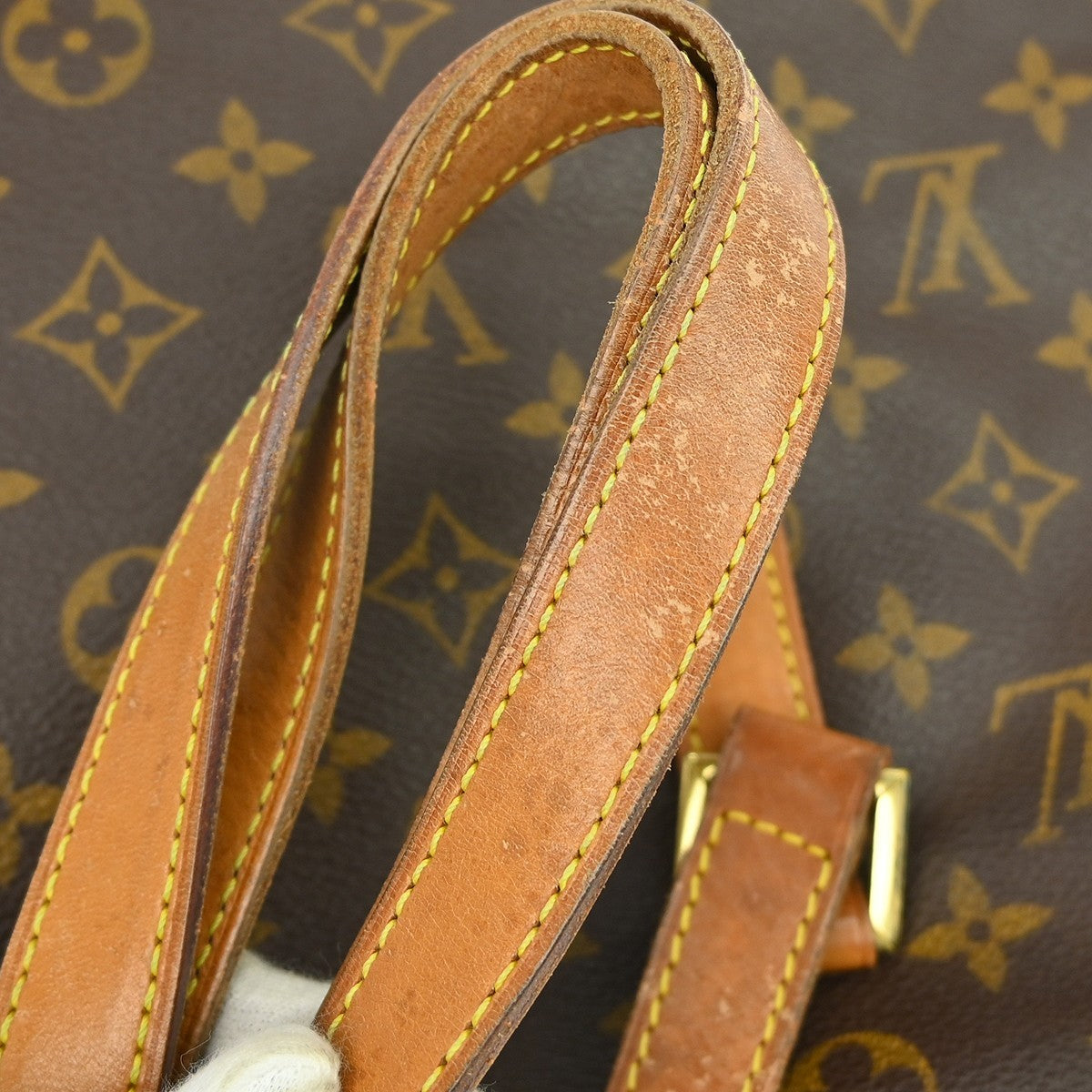 Louis Vuitton Cabas Mezzo Monogram Canvas Brown Canvas Tote Bag Bag (Pre-Owned)