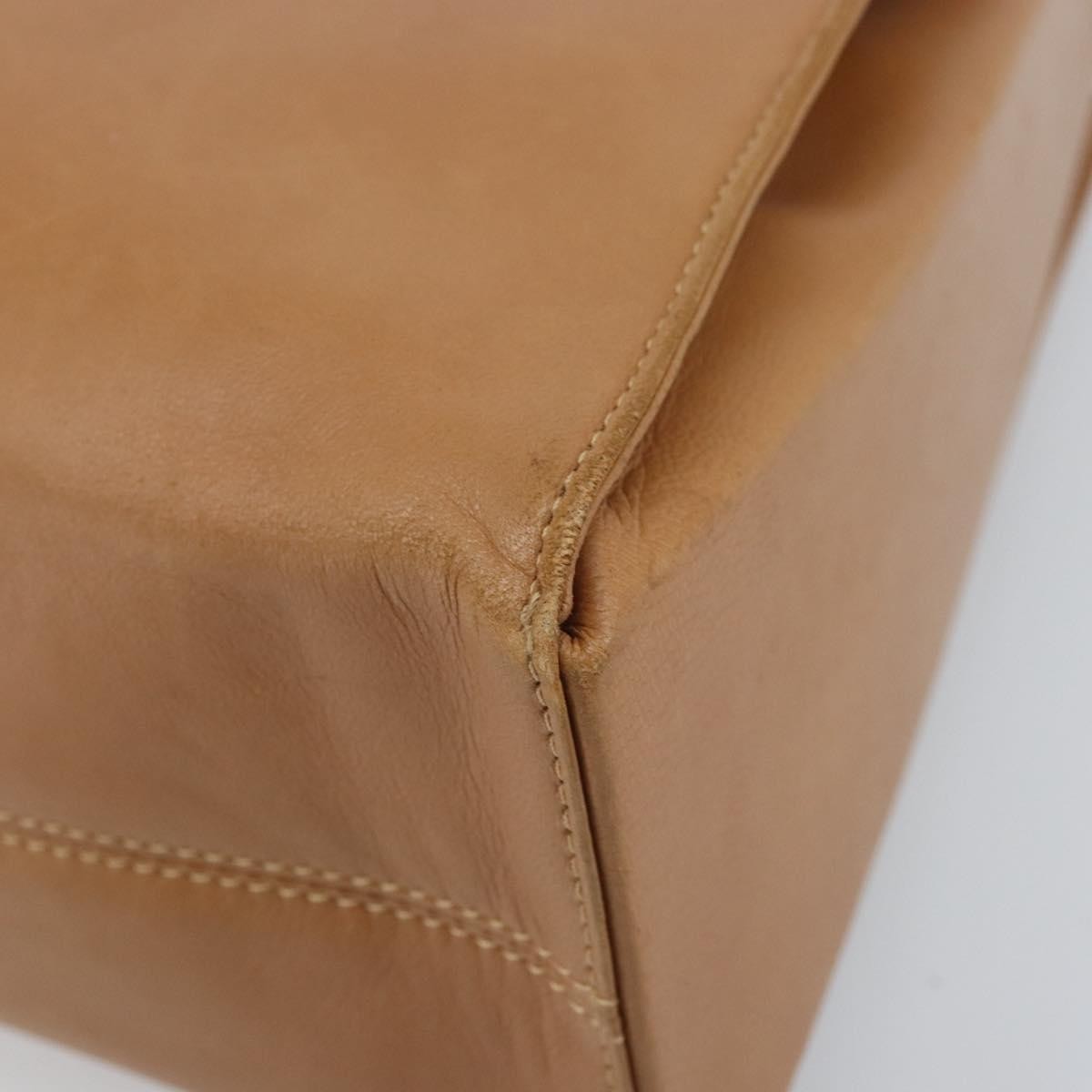 Loewe Anagram Handbag Leather Brown Leather Handbag (Pre-Owned)